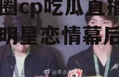 娱乐圈cp吃瓜直播,揭秘明星恋情幕后真相