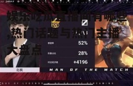 娱乐吃瓜直播间有哪些,热门话题与热门主播大盘点