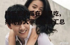 娱乐圈的瓜在哪里吃,揭秘各大平台瓜源汇总