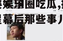 王婆娱乐圈吃瓜,揭秘明星幕后那些事儿