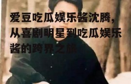 爱豆吃瓜娱乐酱沈腾,从喜剧明星到吃瓜娱乐酱的跨界之旅