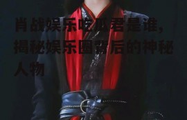 肖战娱乐吃瓜君是谁,揭秘娱乐圈背后的神秘人物