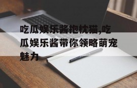 吃瓜娱乐酱抱枕猫,吃瓜娱乐酱带你领略萌宠魅力
