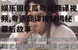 娱乐圈吃瓜粤语翻译视频,粤语翻译视频揭秘幕后故事