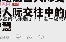 娱乐吃瓜酱人际交往,揭秘人际交往中的趣味与智慧