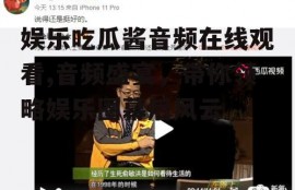 娱乐吃瓜酱音频在线观看,音频盛宴，带你领略娱乐圈幕后风云