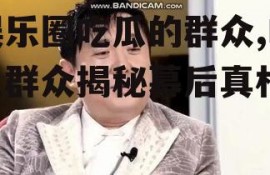 娱乐圈吃瓜的群众,吃瓜群众揭秘幕后真相