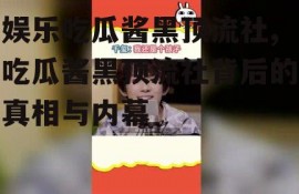 娱乐吃瓜酱黑顶流社,吃瓜酱黑顶流社背后的真相与内幕