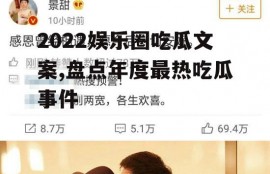 2022娱乐圈吃瓜文案,盘点年度最热吃瓜事件