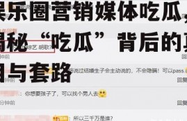 娱乐圈营销媒体吃瓜,揭秘“吃瓜”背后的真相与套路