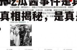 娱乐吃瓜酱事件是真的吗,真相揭秘，是真是假？