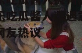 娱乐吃瓜酱人被狗撞,娱乐吃瓜酱人遭遇意外，网友热议