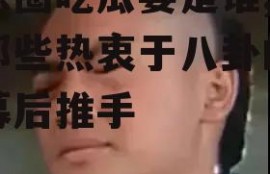 娱乐圈吃瓜婆是谁,揭秘那些热衷于八卦的明星幕后推手