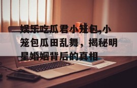娱乐吃瓜君小笼包,小笼包瓜田乱舞，揭秘明星婚姻背后的真相