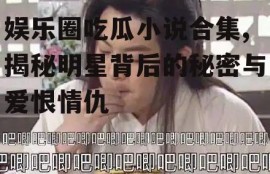 娱乐圈吃瓜小说合集,揭秘明星背后的秘密与爱恨情仇