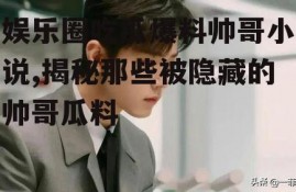 娱乐圈吃瓜爆料帅哥小说,揭秘那些被隐藏的帅哥瓜料